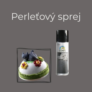 Dekoračný perleťový čierny sprej